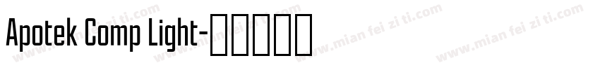 Apotek Comp Light字体转换